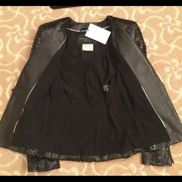 Barbara Bui Black Leather Jacket  Runway  Size 36 - Picture 7 of 8